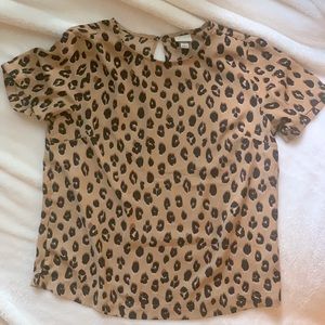 Medium leopard print shirt women’s/juniors